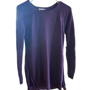 Women’s Lightweight Sweater Size S by Loft Outlet in Eggplant Purple